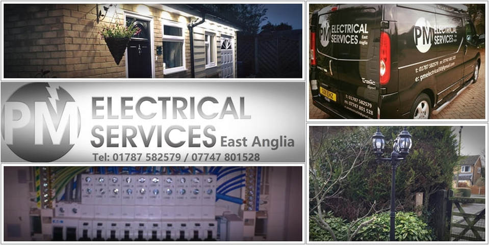 Photos of PM Electrical Services East Anglia work, by electrician Phil Mann